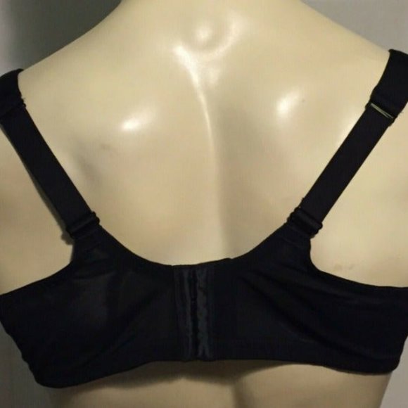 Catherines Uplifting Plunge Bra Underwire Medium Coverage Black Plus Size 54C - Picture 3 of 4